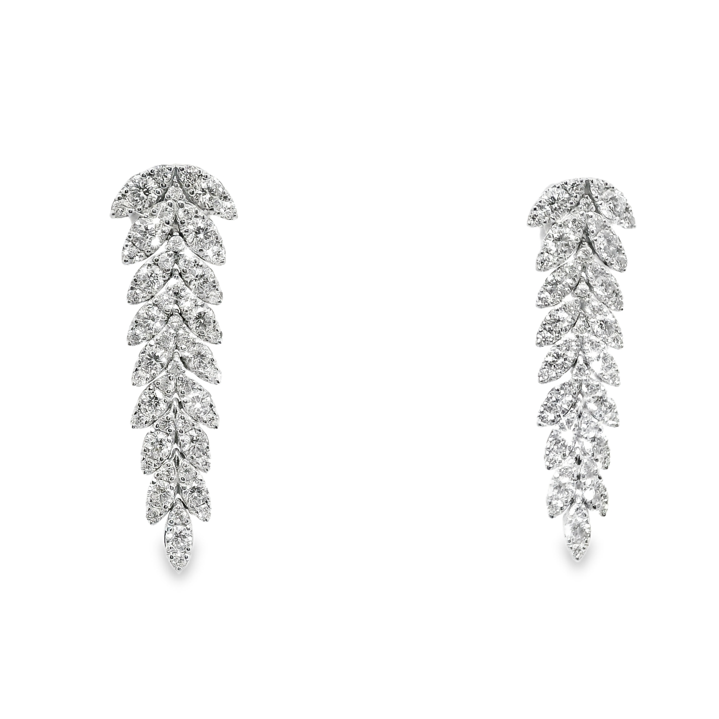 4.89CT Diamond 14K Gold Earring