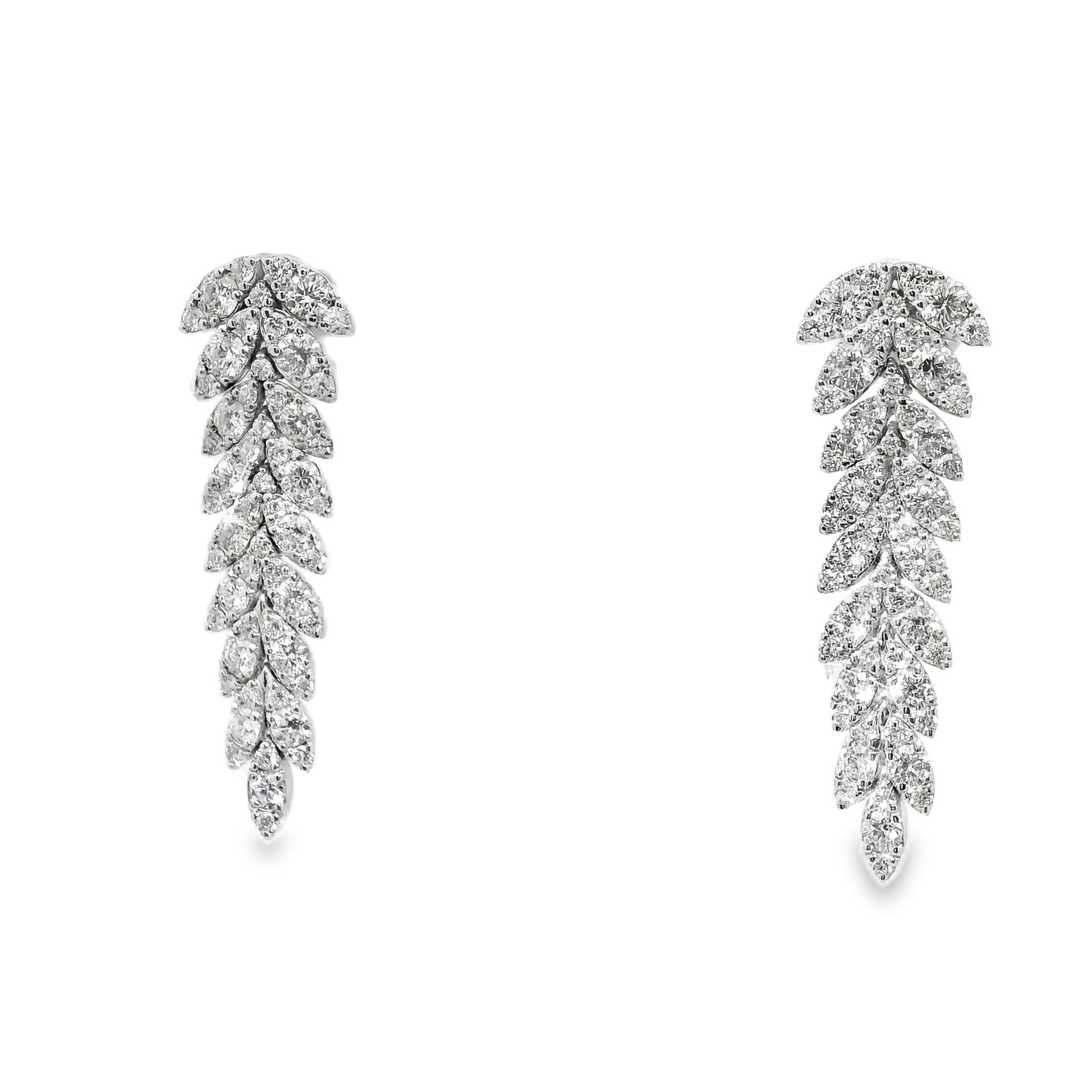 4.89CT Diamond 14K Gold Earring