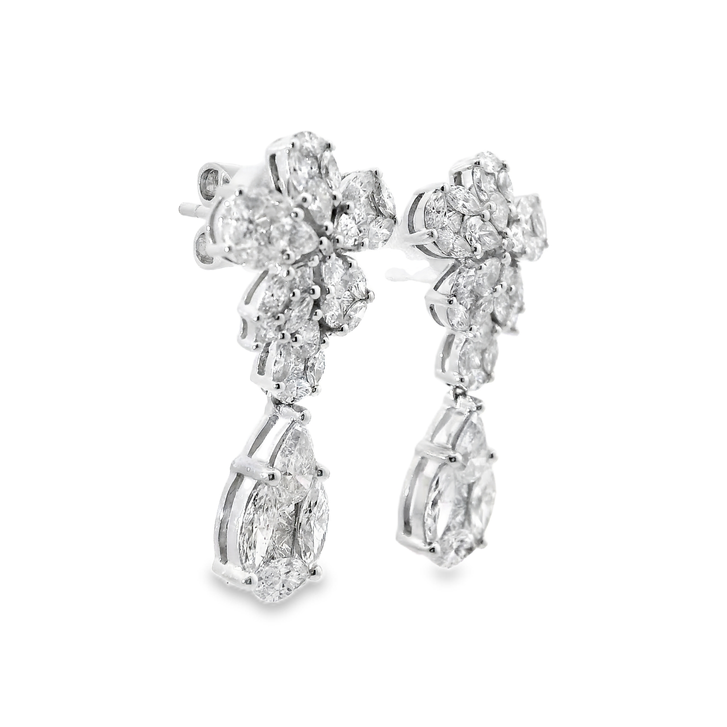 3.99CT Diamond 14k Yellow Gold Earring