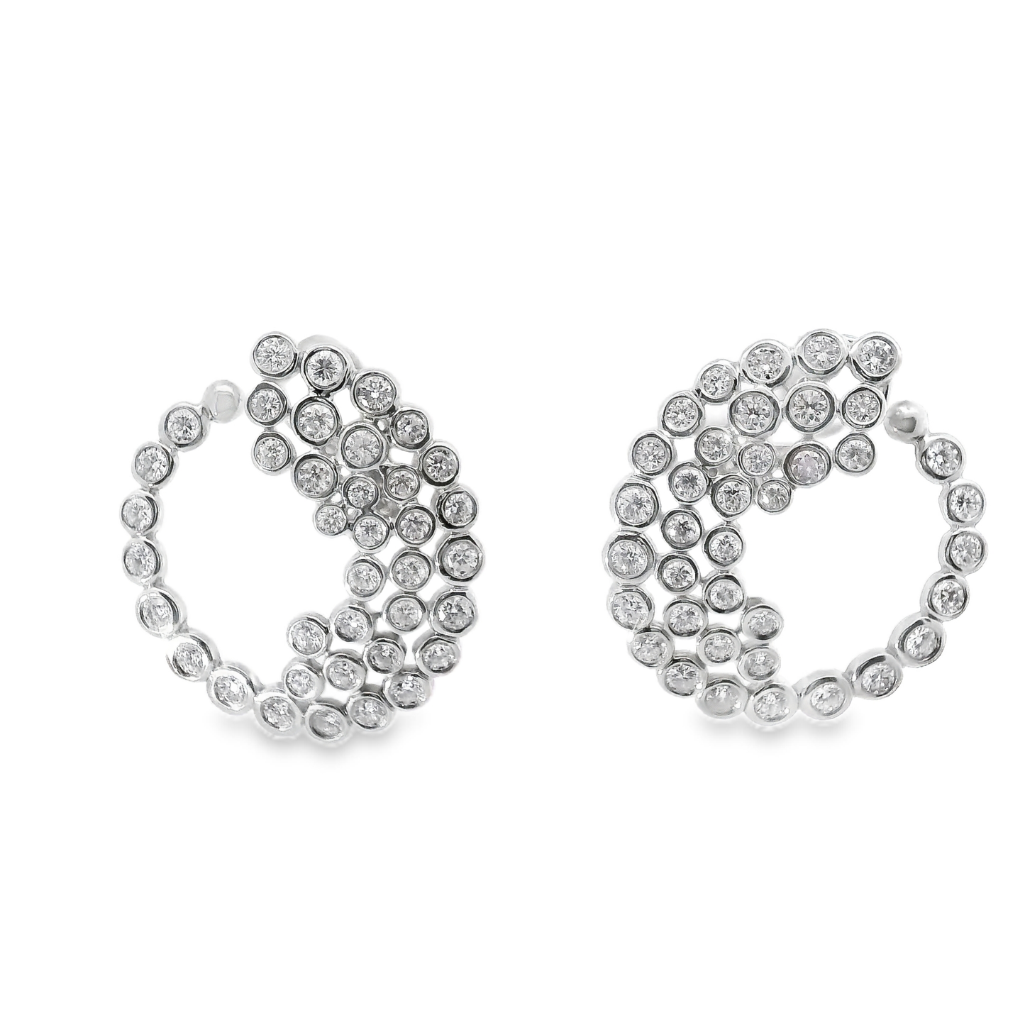 5.60CT Diamond 18k Gold Earring