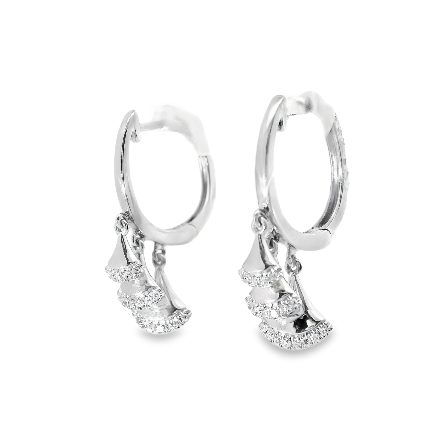 0.13CT Diamond 14k Yellow Gold Earring