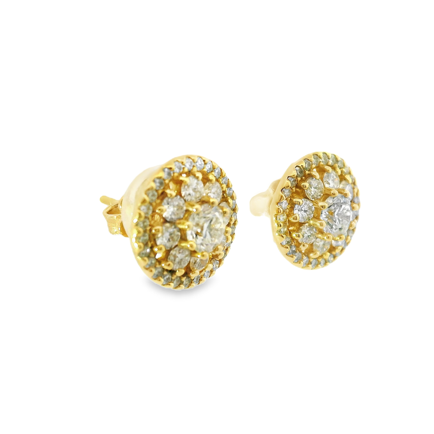 1.78CT Diamond 14k Gold Earring