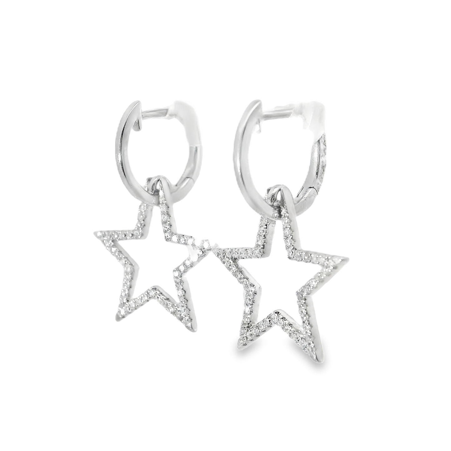 0.31CT Diamond 18k White Gold Earring