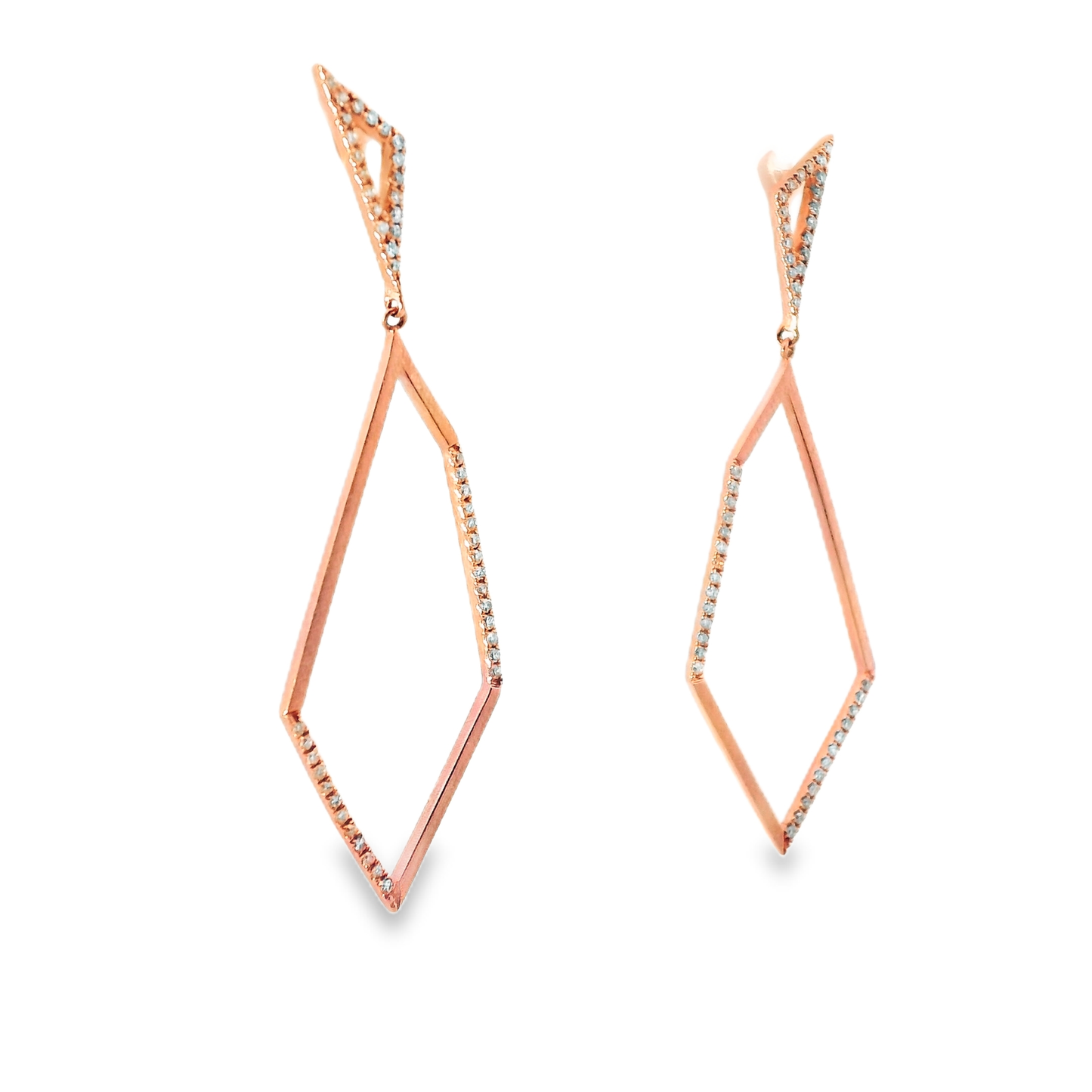 0.29Ct Diamond Earring 14k Rose Gold
