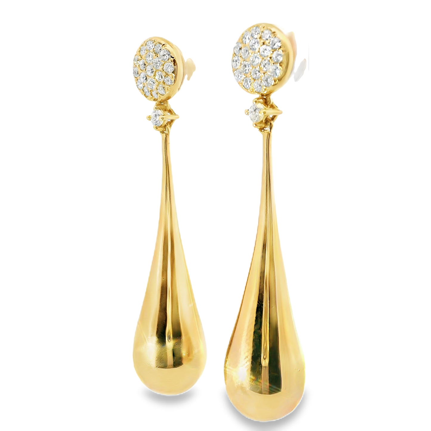 0.66CT Diamond Earrings 18k Rose Gold