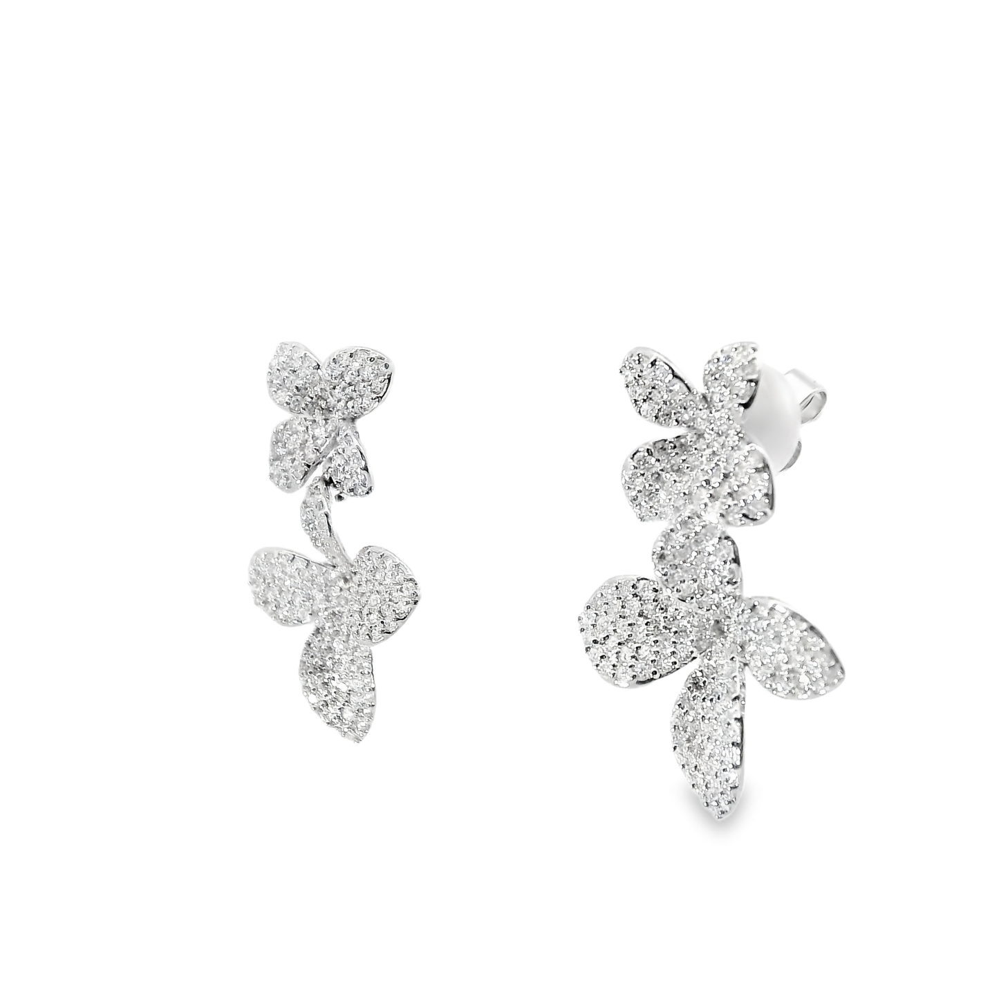 2.27CT Diamond Earring 14k White Gold