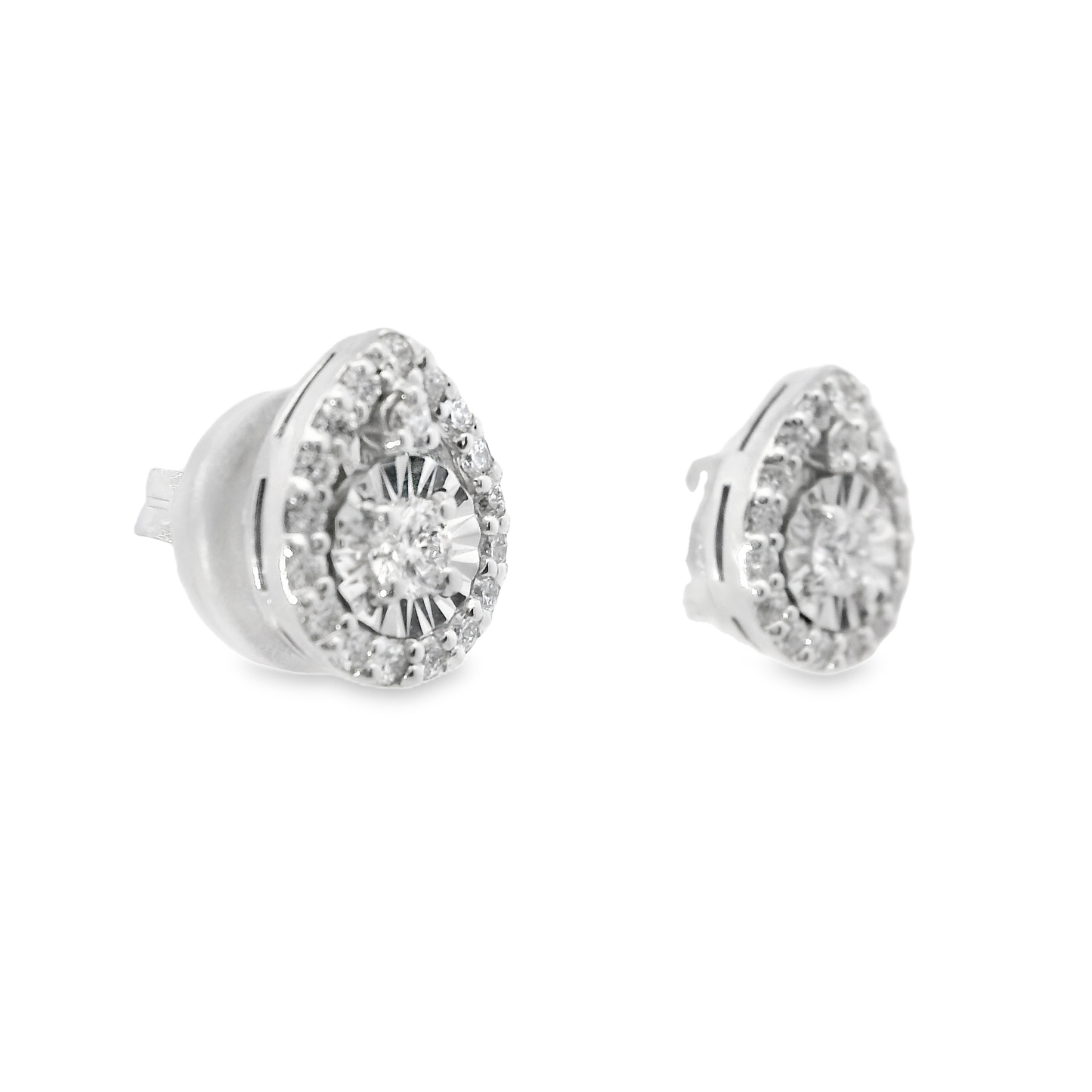 0.42CT Diamond 18k White Gold Earring