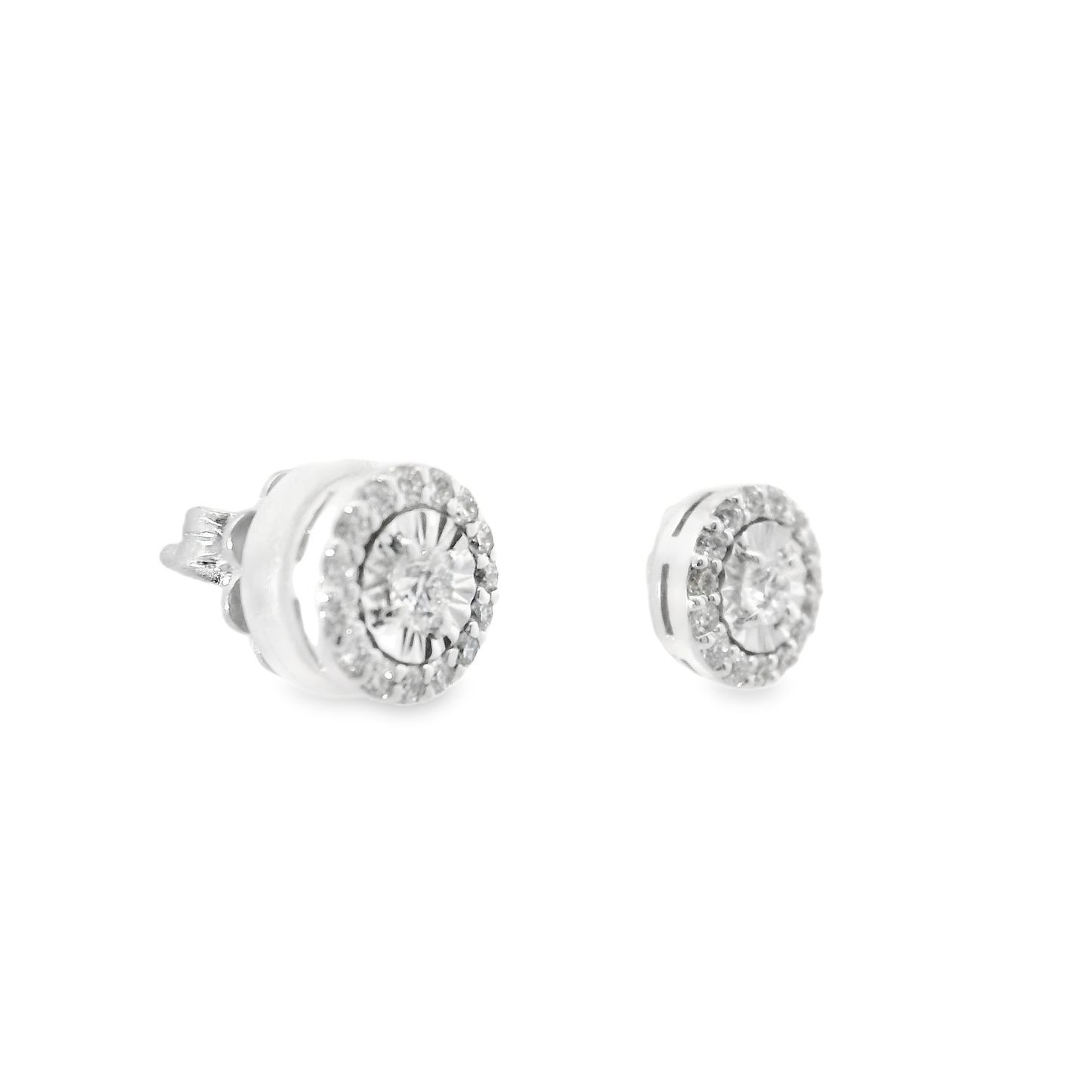 0.41CT Diamond 18k White Gold Earring