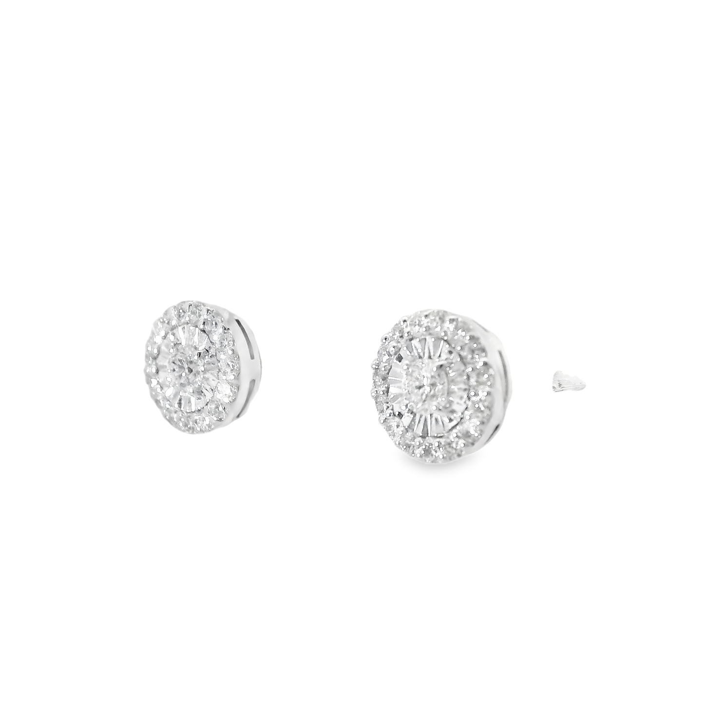 0.41CT Diamond 18k White Gold Earring