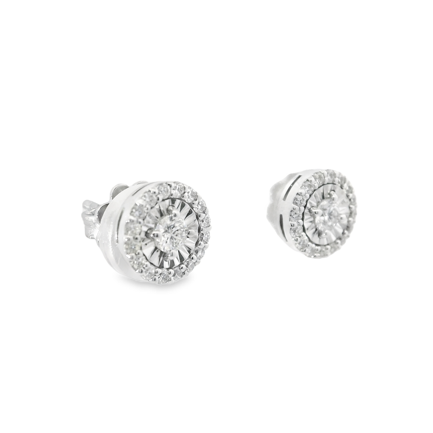 0.50CT Diamond 18k White Gold Earring