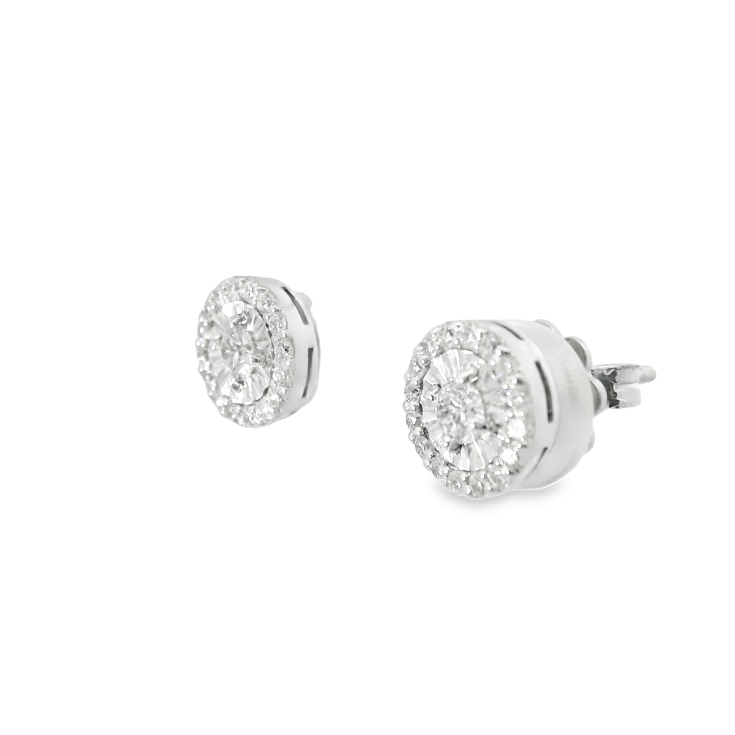 0.50CT Diamond 18k White Gold Earring