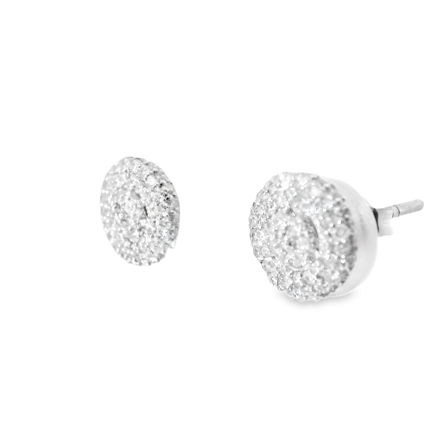 0.71CT Diamond 14k White Gold Earring