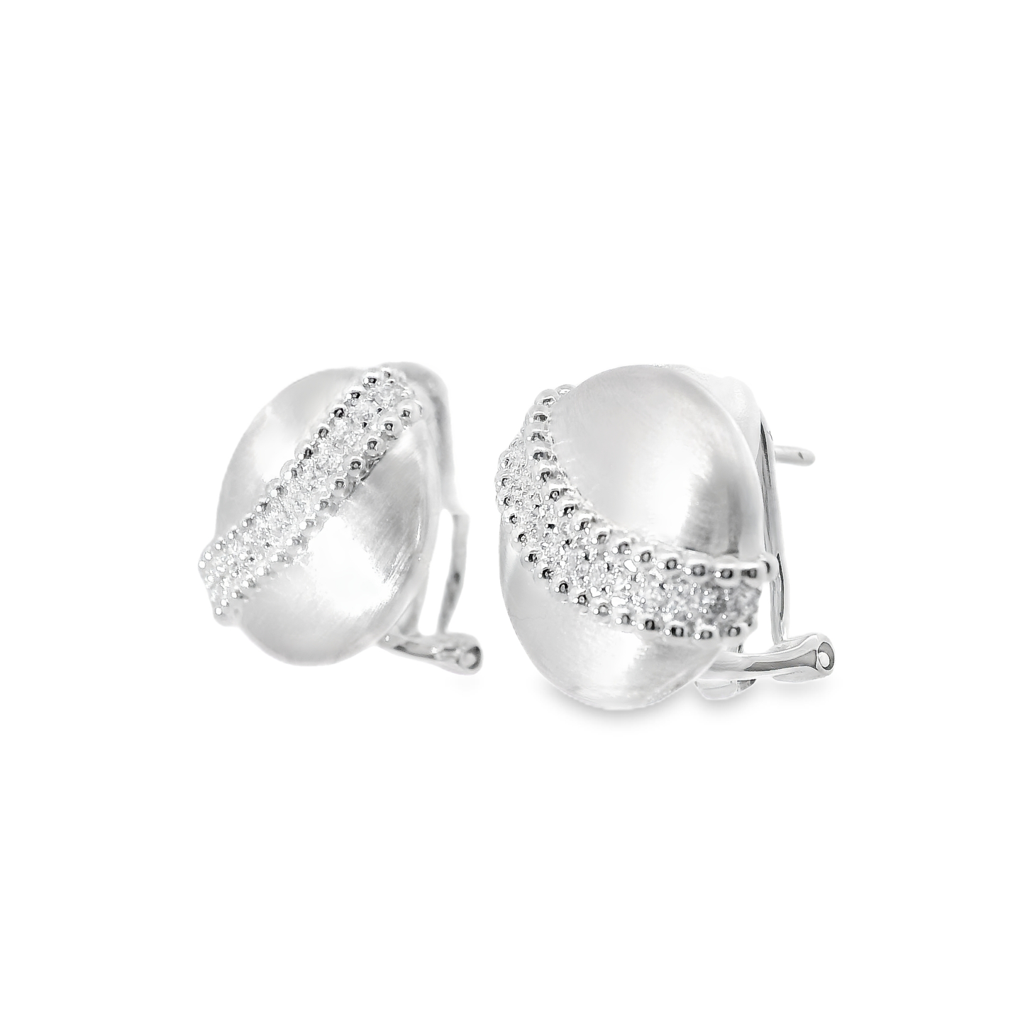 0.22CT Diamond 14k White Gold Earring