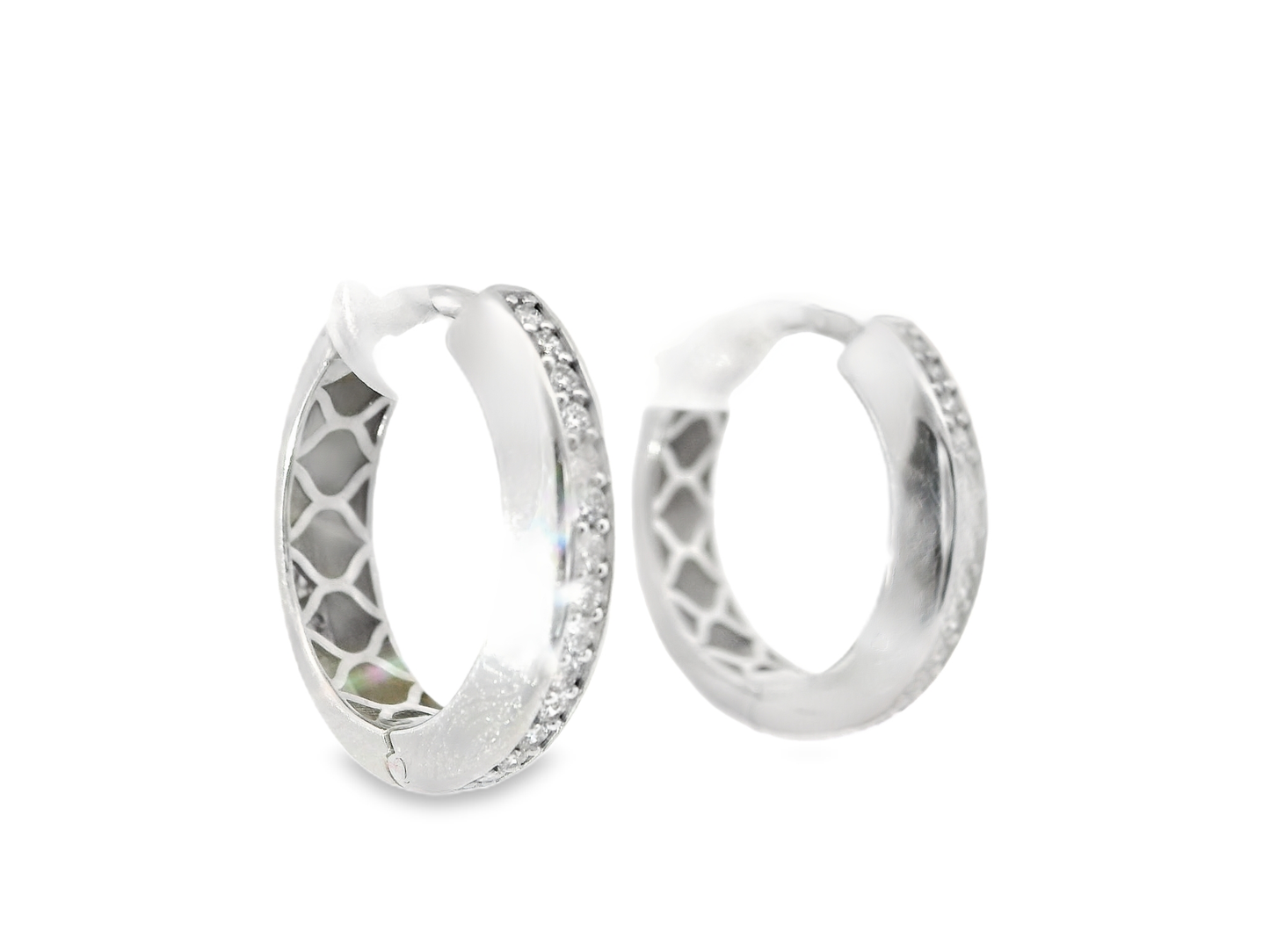 0.29 CT Diamond 18k White Gold Earring
