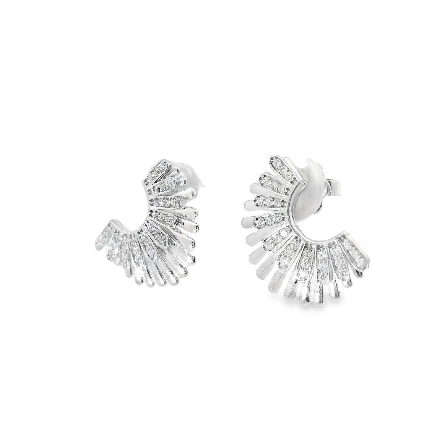 0.34CT Diamond 14k White Gold Earring