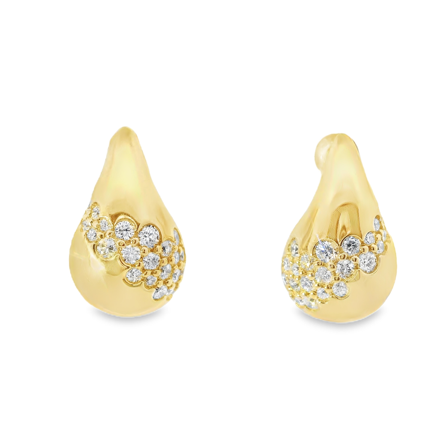 0.28CT Diamond 14k Yellow Gold Earring