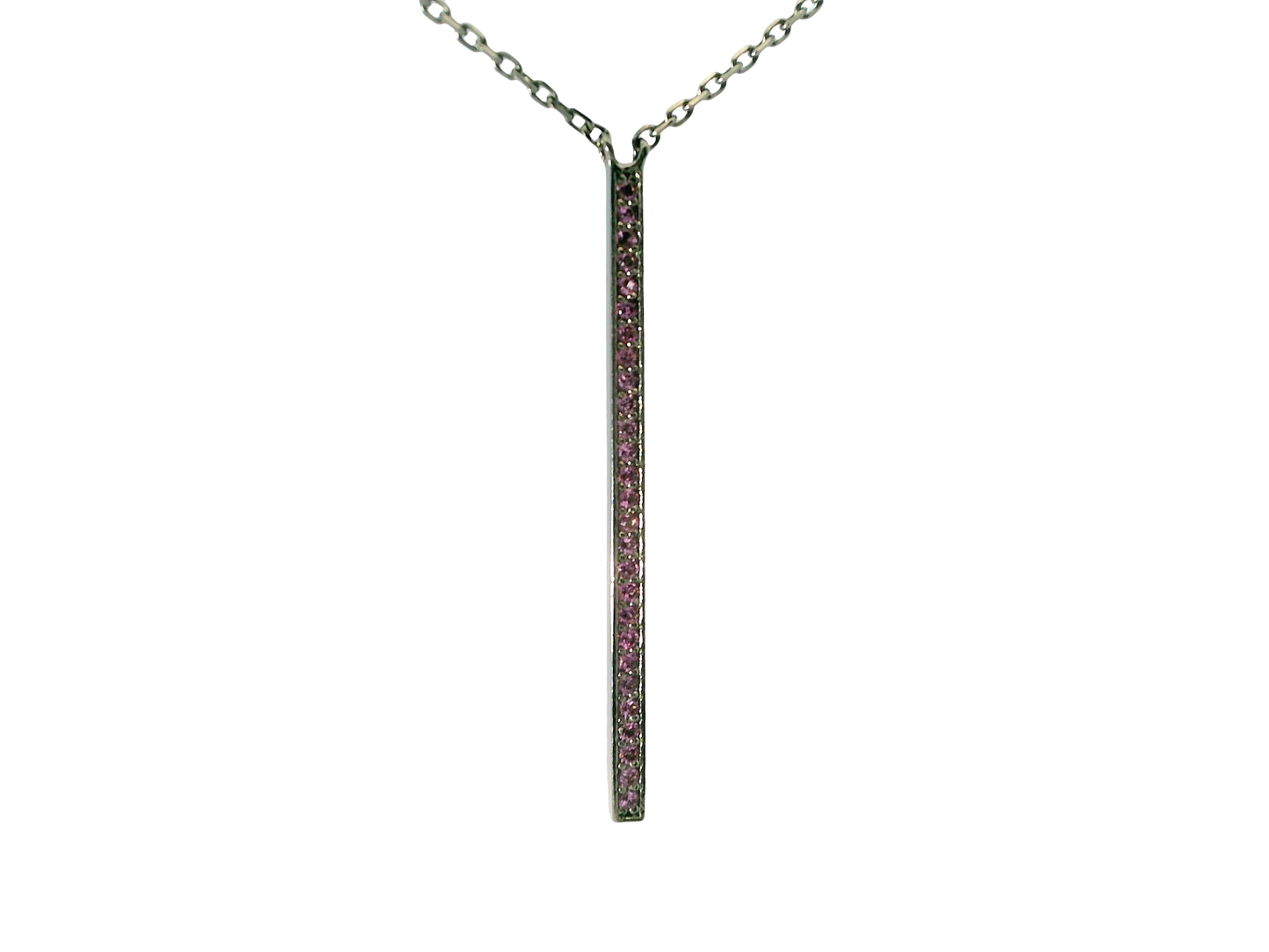 0.30CT Pink Sapphire Pendant 14k Gold
