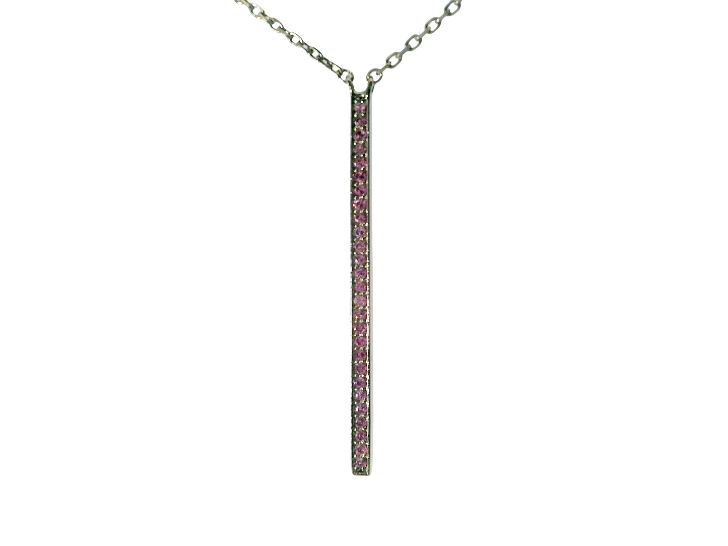 0.30CT Pink Sapphire Pendant 14k Gold