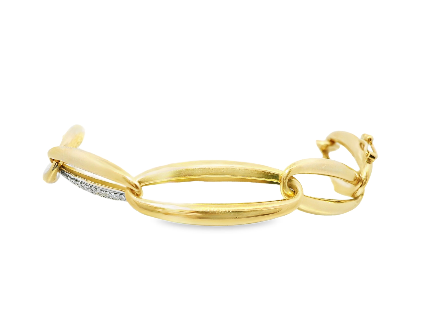 0.76CT Diamond 14k Yellow Gold Bracelet