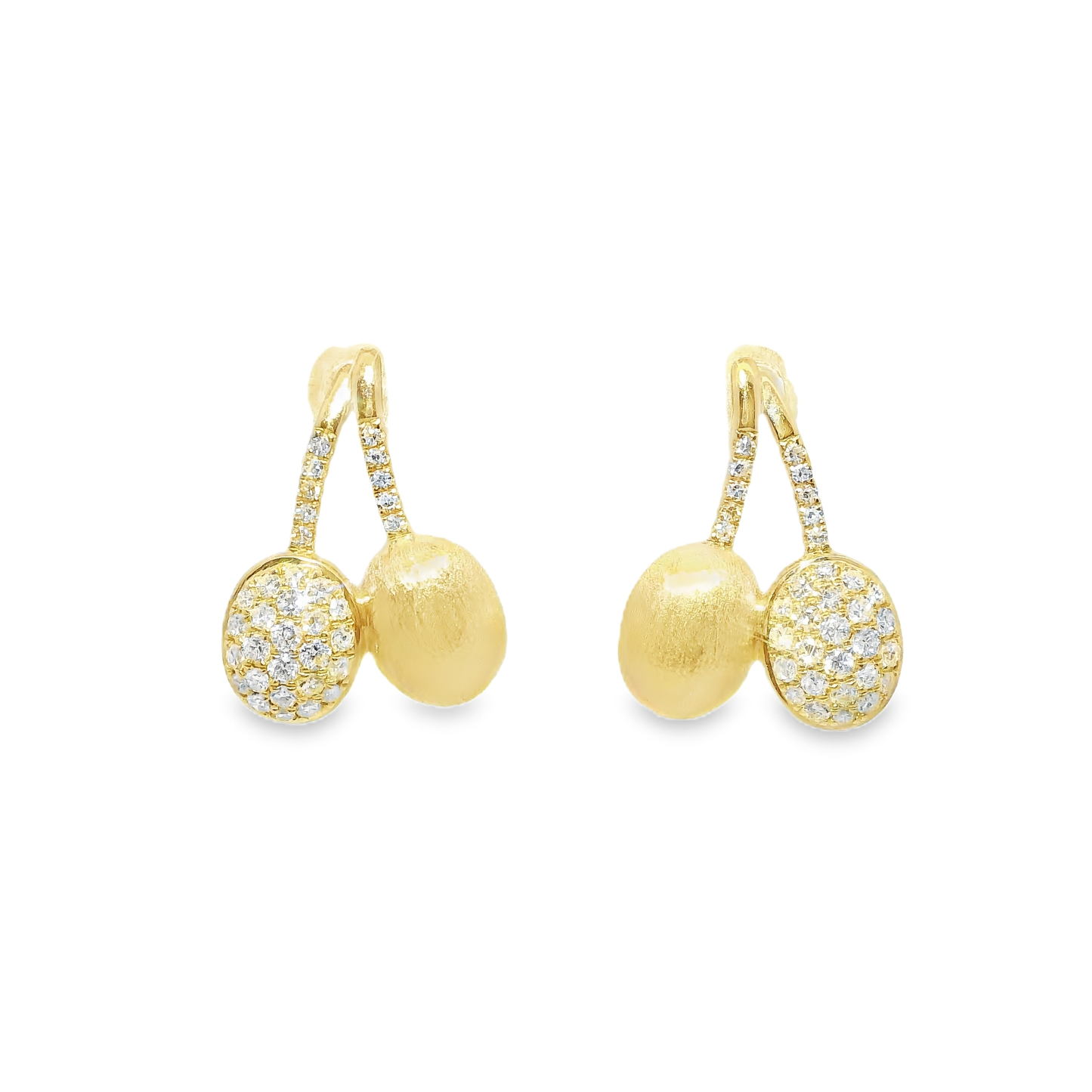 0.34CT Diamond 14k Yellow Gold Earring
