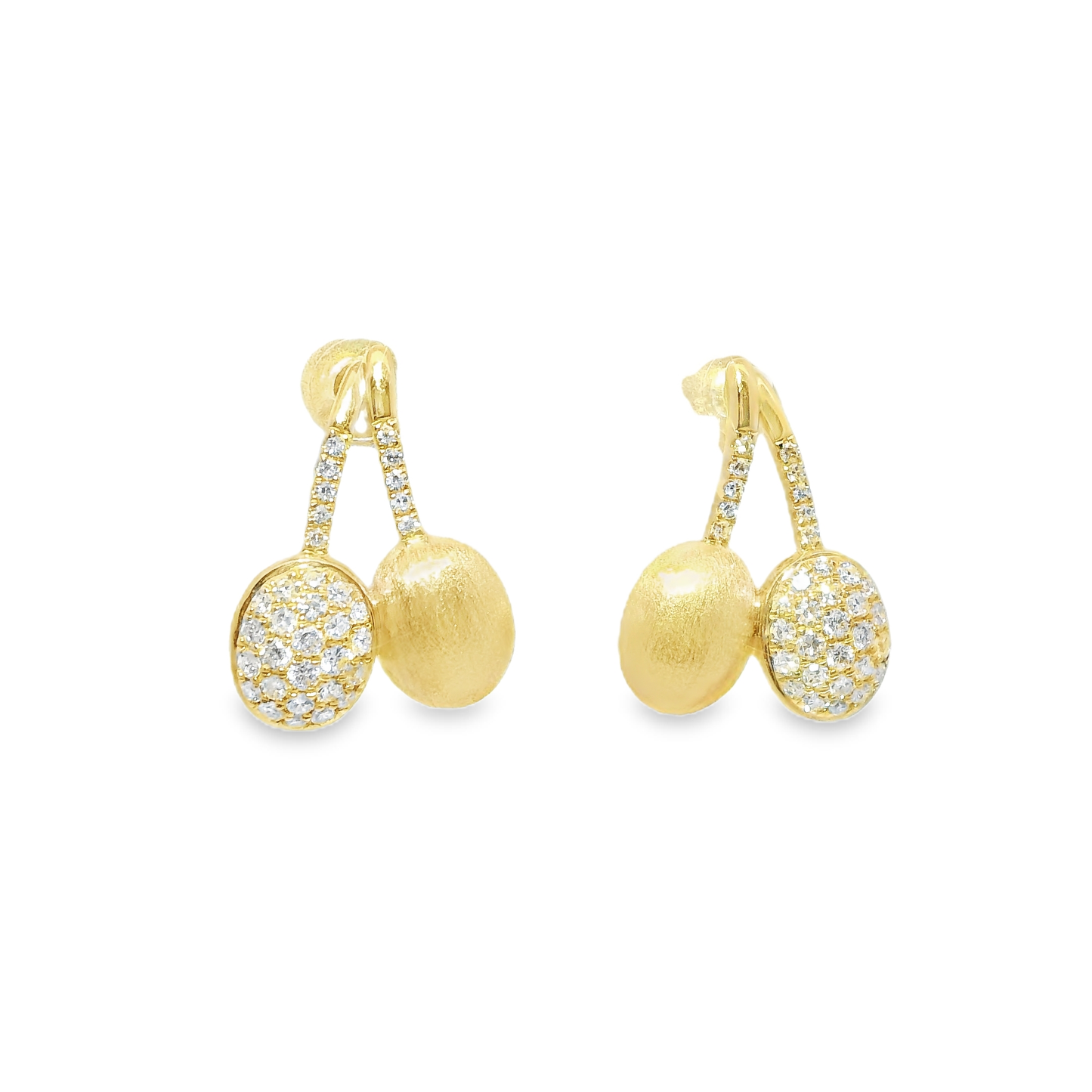 0.34CT Diamond 14k Yellow Gold Earring