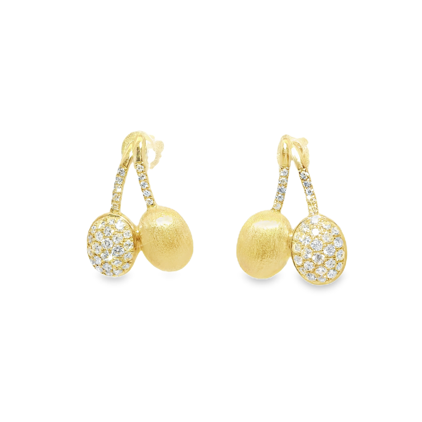 0.34CT Diamond 14k Yellow Gold Earring