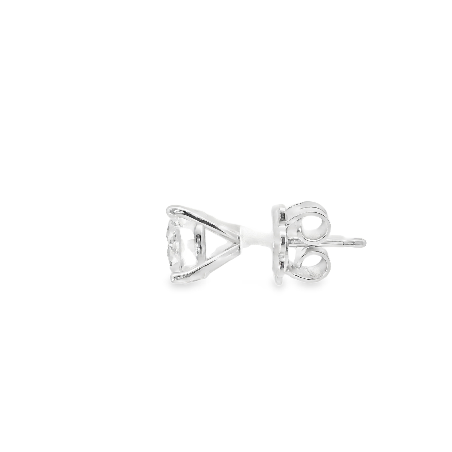 3.02CT Lab Diamond Stud 14k White Gold Earring