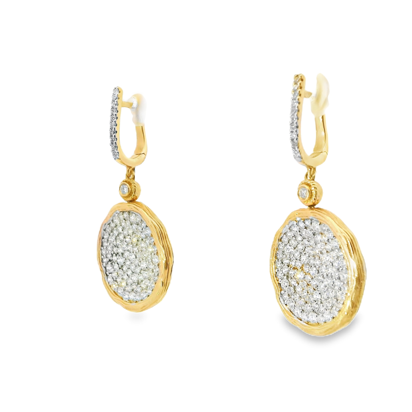 2.40Ct Diamond 14k Rose Gold Earring