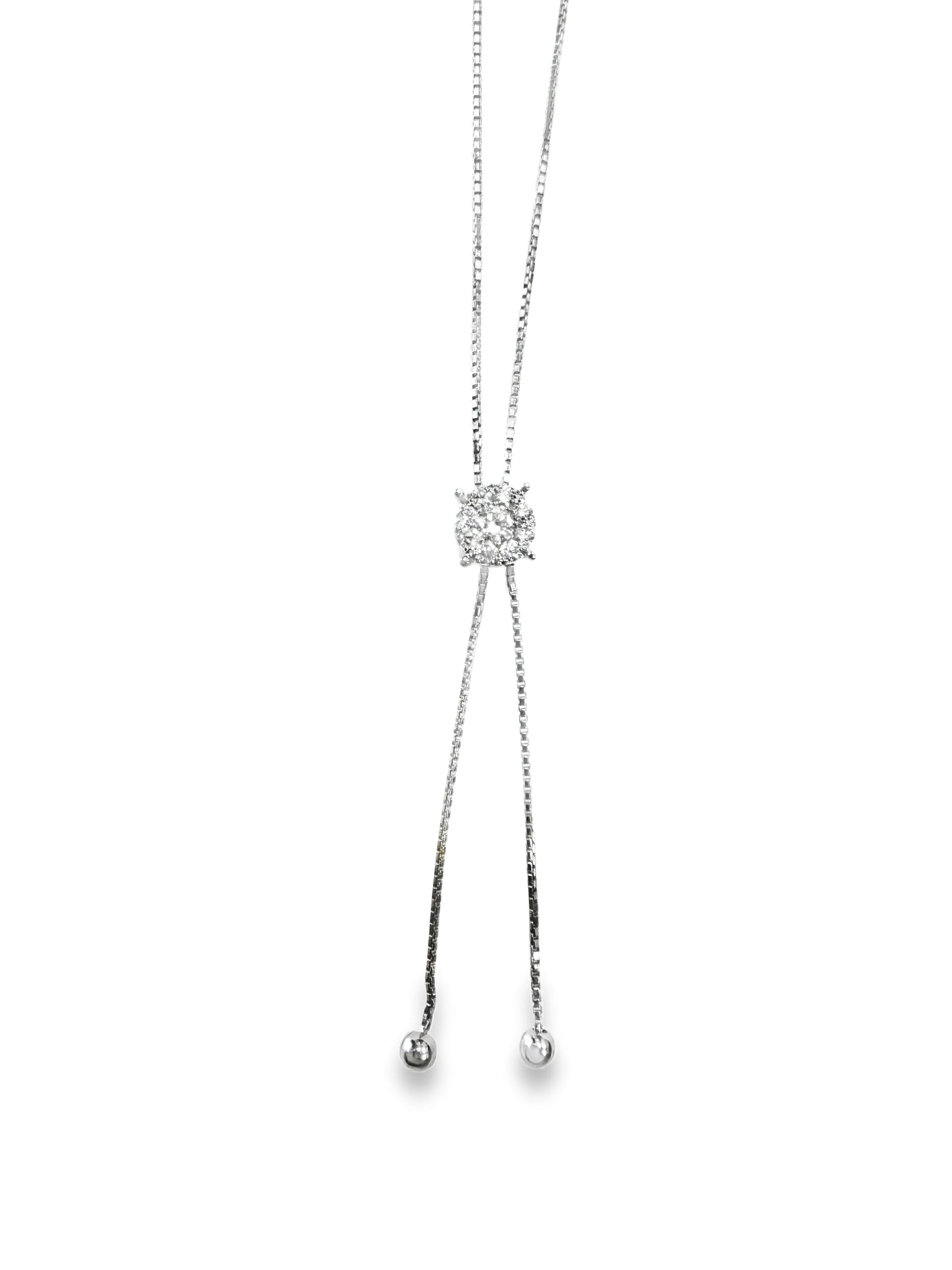 0.69CT Diamond Pendant 14K White Gold