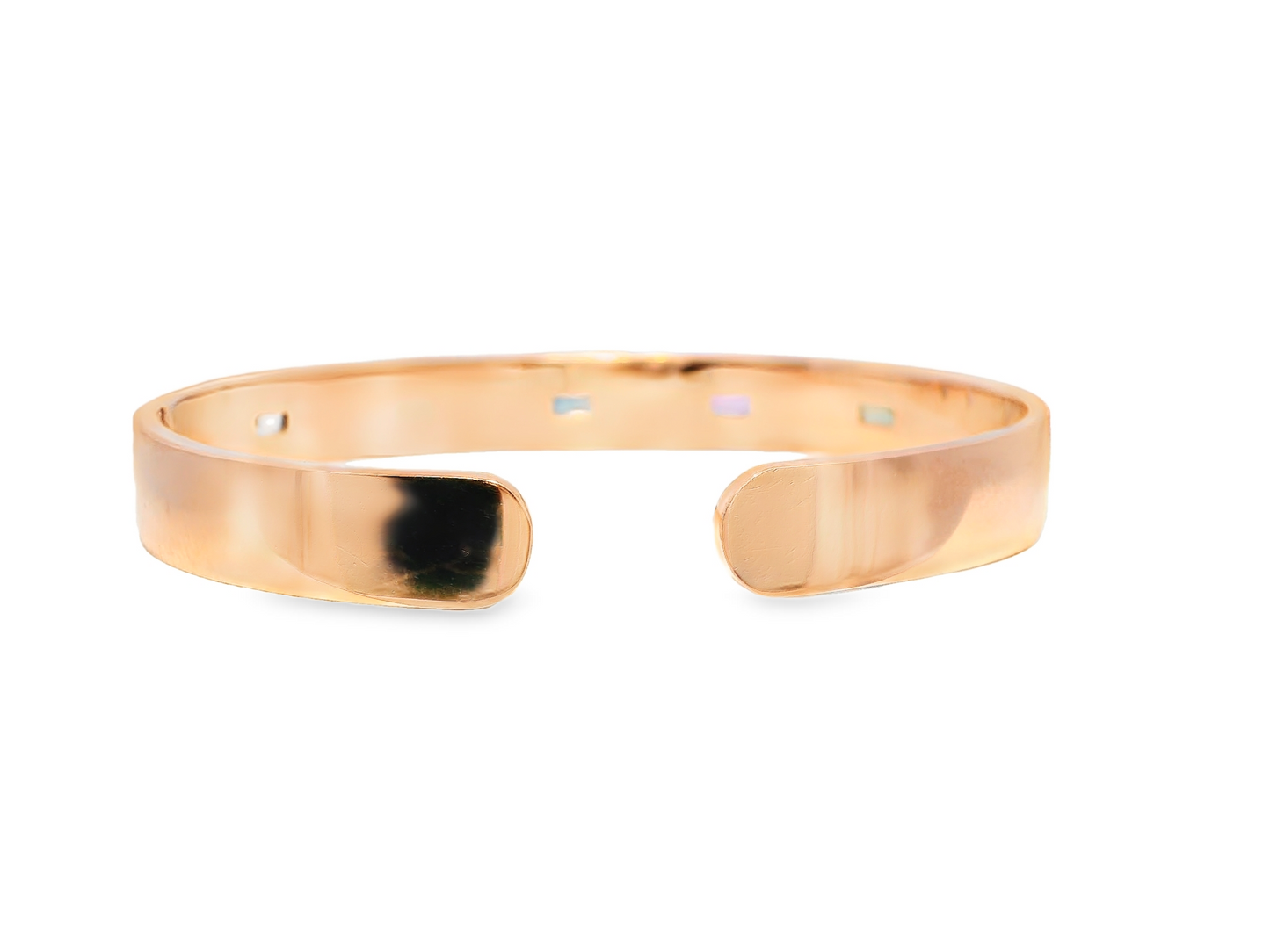 3.25CT Multi Sapphire Bangle 18k Rose Gold