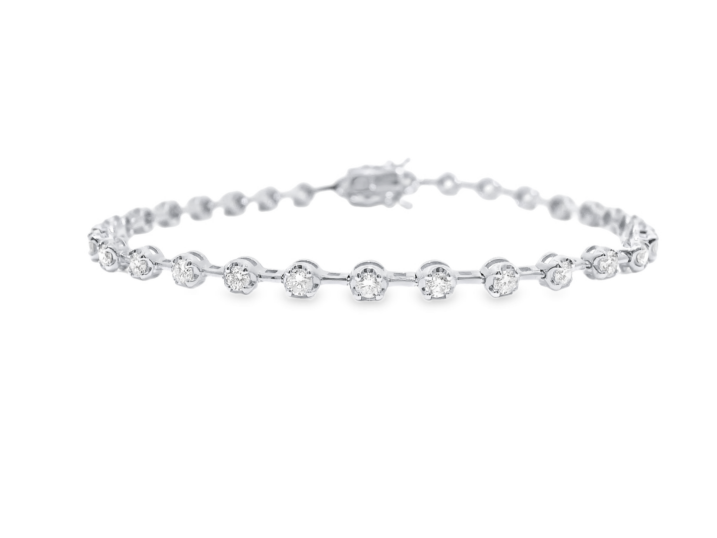 1.53CT Diamond Bracelet 14k Yellow Gold