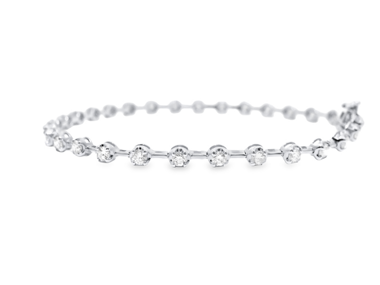1.53CT Diamond Bracelet 14k Yellow Gold