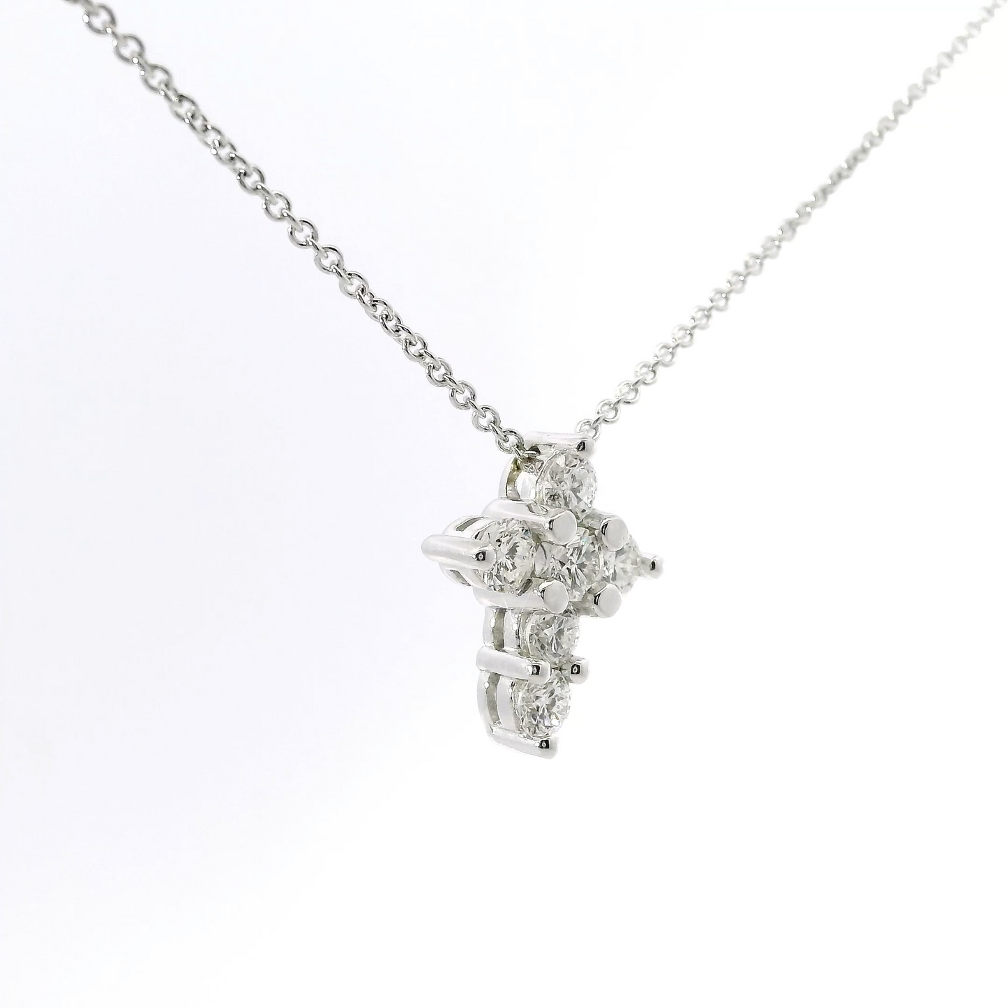 0.92 CT 14k Diamond Cross Pendant
