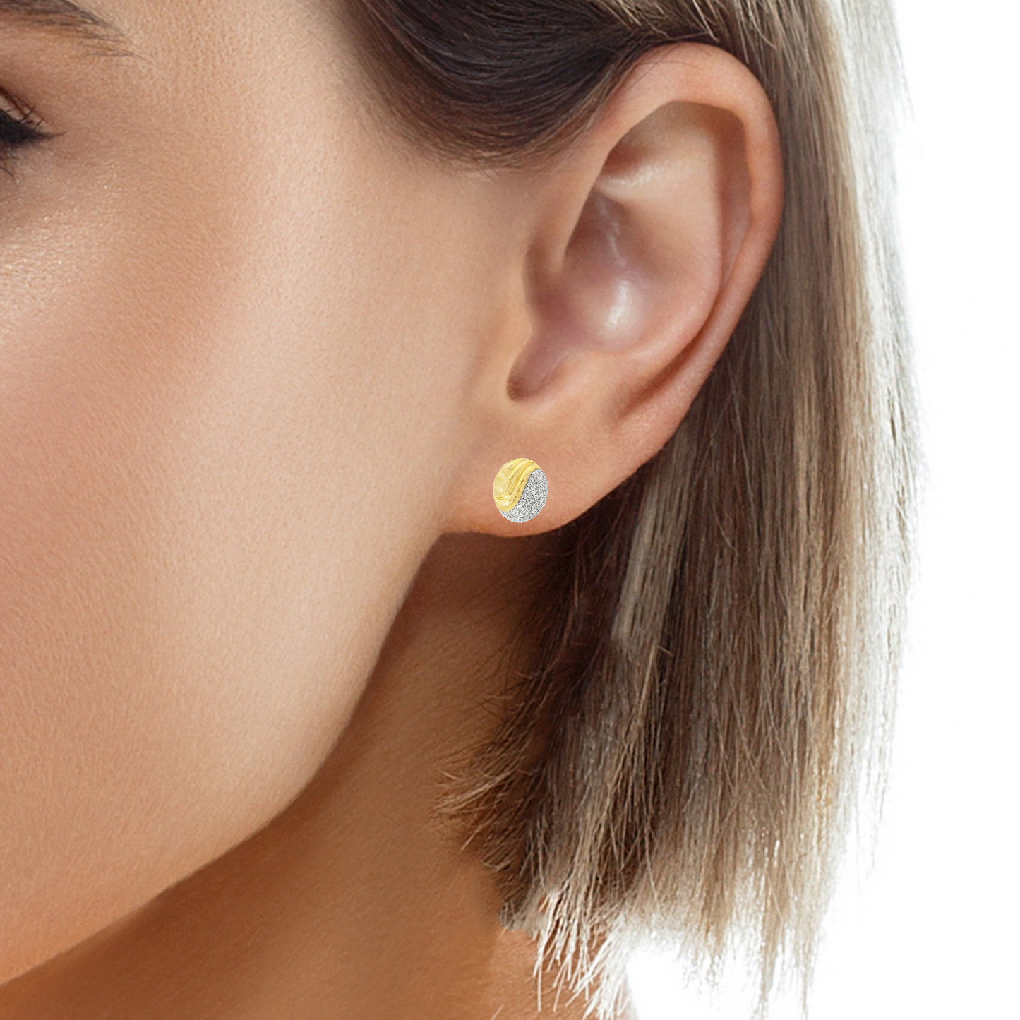 1.50CT Diamond Earring 14kYellow Gold