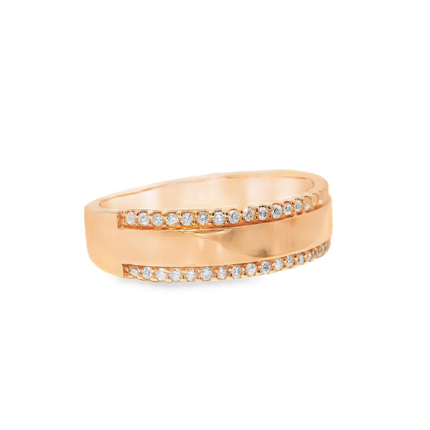 0.20ct Diamond Ring 18k Rose Gold