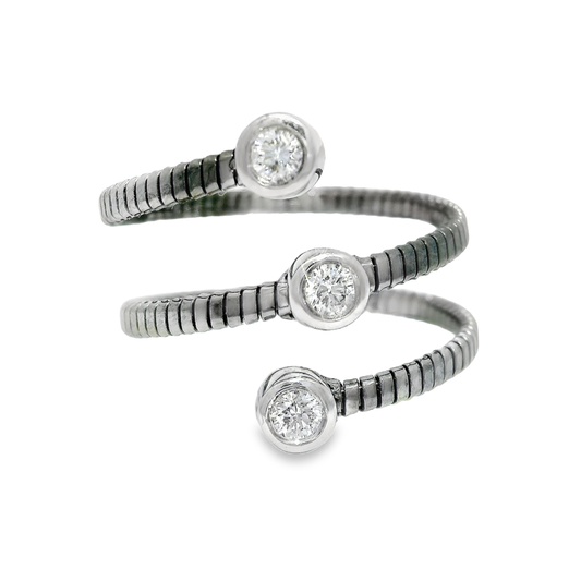0.23CT Diamond Ring 14K White Gold