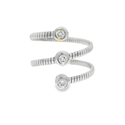 0.23CT Diamond Ring 14K White Gold