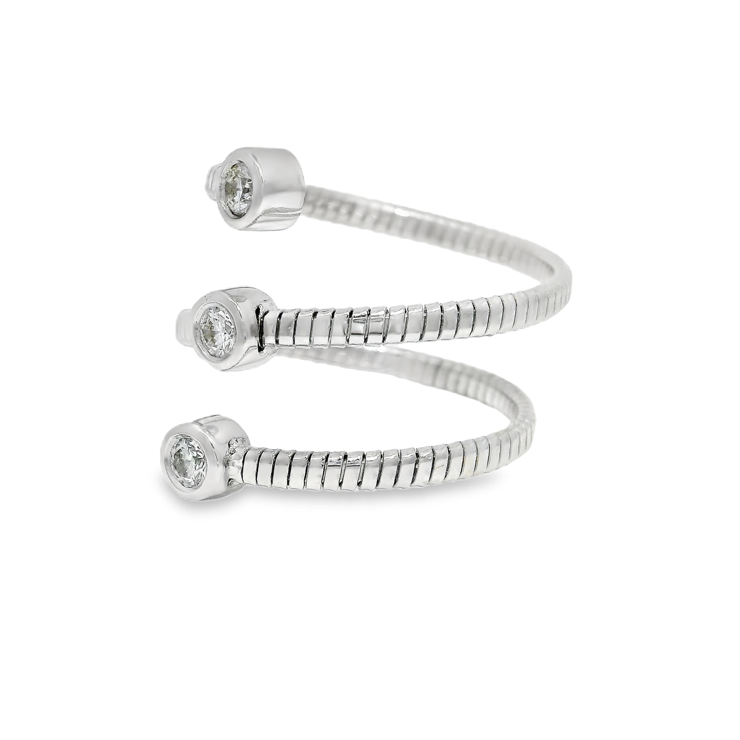 0.23CT Diamond Ring 14K White Gold
