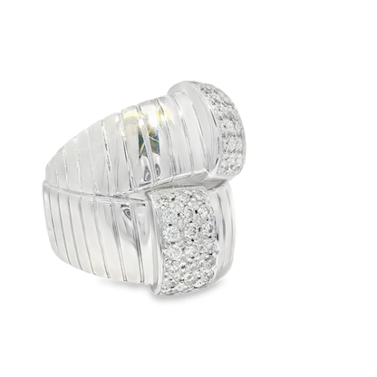 0.80CT Diamond Ring 14K White Gold