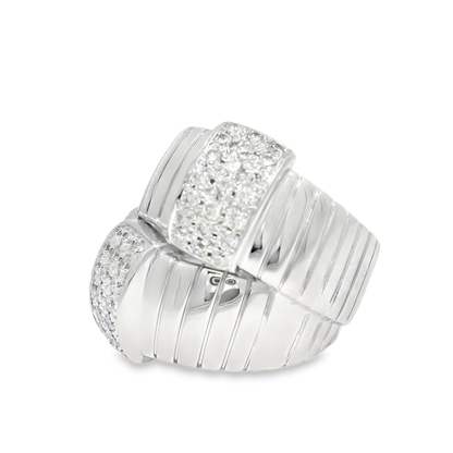 0.80CT Diamond Ring 14K White Gold