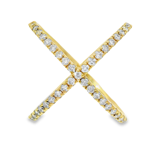 0.63CT Diamond Ring 14K Yellow Gold