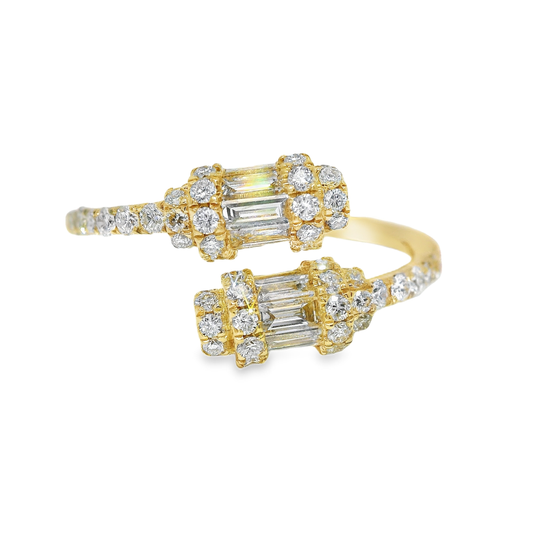 1.00CT Diamond Ring 14K Yellow Gold