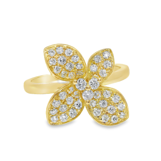 0.51CT Diamond Ring 14K Yellow Gold