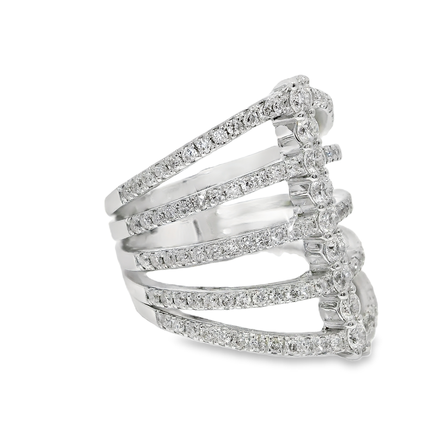 1.33CT Diamond Ring 14K White Gold