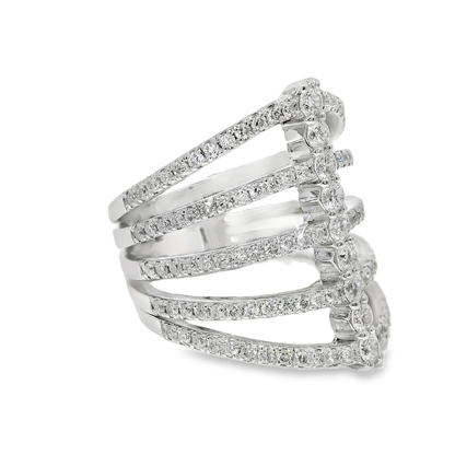 1.33CT Diamond Ring 14K White Gold