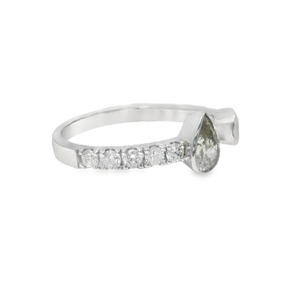 1.02CT Diamond Ring 18k White Gold