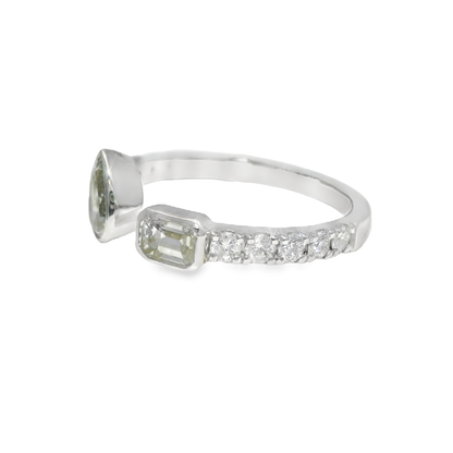 1.02CT Diamond Ring 18k White Gold