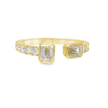 0.92CT Diamond Ring 18K White Gold