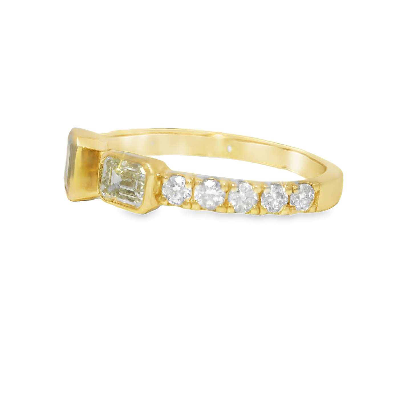0.92CT Diamond Ring 18K White Gold