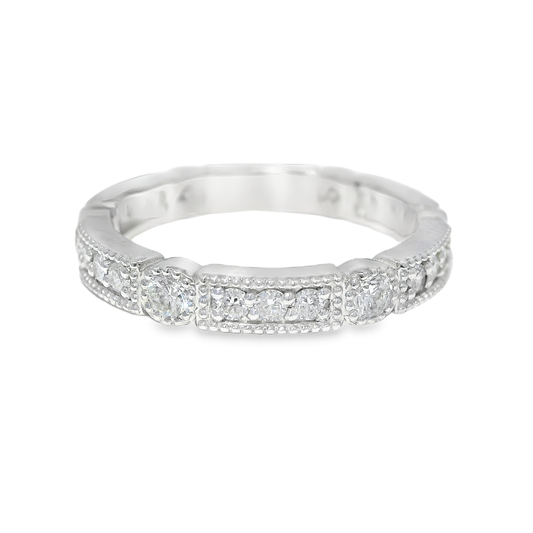 0.69CT Diamond Ring 14k White Gold